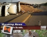 Truck Spills Its Nuts