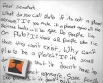 Child's letter to scientist